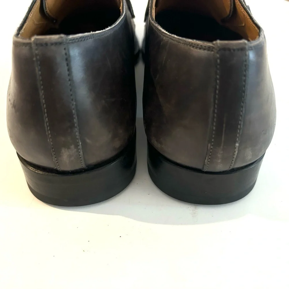 Magnanni Marco Monk Strap Loafers Gray 10.5